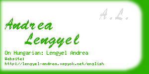 andrea lengyel business card